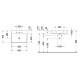Vannas istabas izlietne Duravit DuraSquare WonderGliss, DuraCeram® 60x47cm, Balta Vannas istabas izlietne Duravit DuraSquare WonderGliss, DuraCeram® 60x47cm, Balta