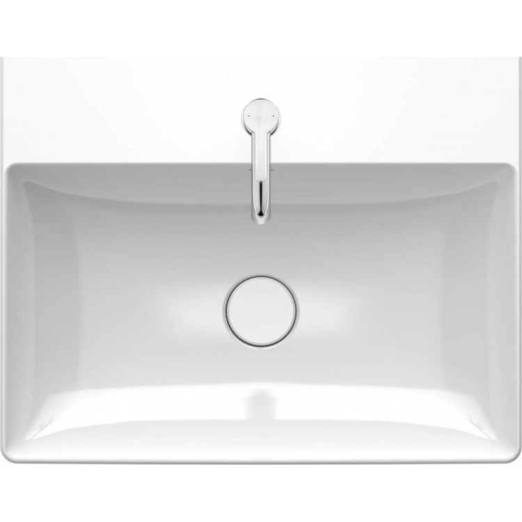 Vannas istabas izlietne Duravit DuraSquare WonderGliss, DuraCeram® 60x47cm, Balta Vannas istabas izlietne Duravit DuraSquare WonderGliss, DuraCeram® 60x47cm, Balta