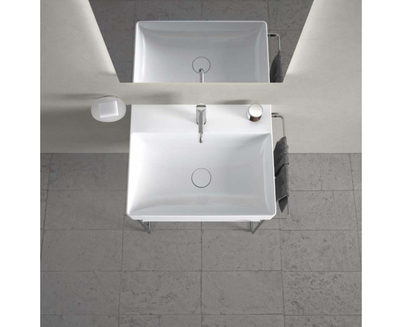 Раковина для ванной Duravit DuraSquare WonderGliss, DuraCeram® 60x47 см, белый