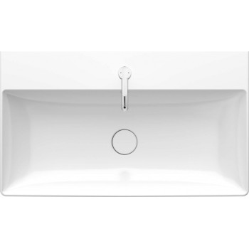 Раковина для ванной Duravit DuraSquare WonderGliss, DuraCeram® 80x47 см, белый