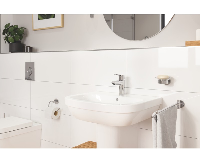 Vannas istabas Izlietnes maisītājs Grohe QuickFix Start S-Size ar Push-Open vārstu, hromēts 23550002