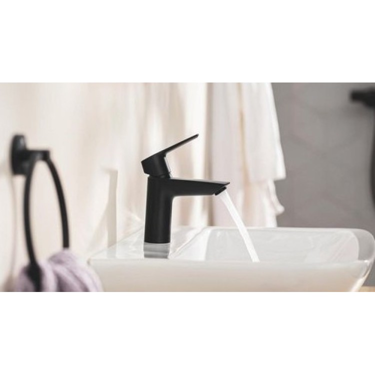 Vannas istabas Izlietnes maisītājs Grohe QuickFix Start S-Size ar Push-Open vārstu Melns matēts 235512432 Vannas istabas Izlietnes maisītājs Grohe QuickFix Start S-Size ar Push-Open vārstu Melns matēts 235512432