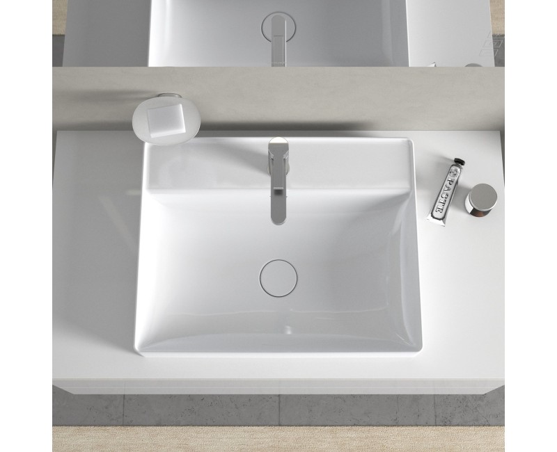 Vannas istabas izlietne Duravit DuraSquare 60x40cm Balta