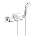 Grohe Eurostyle смеситель для ванны/душа с душевым кабелем и наконечником, хром 2372930A