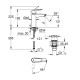 Vannas istabas Izlietnes maisītājs Grohe QuickFix Start ar Push-Open vārstu, melns matēts 237462432 Vannas istabas Izlietnes maisītājs Grohe QuickFix Start ar Push-Open vārstu, melns matēts 237462432