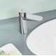 Grohe BauEdge M-size смеситель для раковины с pop up клапаном, хром 23758000 Grohe BauEdge M-size смеситель для раковины с pop up клапаном, хром 23758000