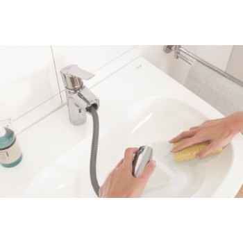 Vannas istabas Izlietnes maisītājs Grohe Eurosmart  M-Size ar izvelkamu galvu un pop-up vārstu, hromēts 23991003