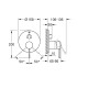 Смеситель для ванны/душа Grohe Essence Встроенный 3 выхода, хром 24092001 Смеситель для ванны/душа Grohe Essence Встроенный 3 выхода, хром 24092001