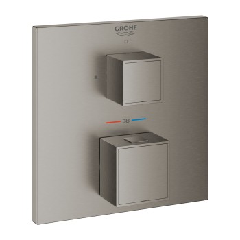 Vannas / Dušas maisītājs Grohe Grohtherm Cube iebūvējams, brushed Hard Graphite  24153AL0