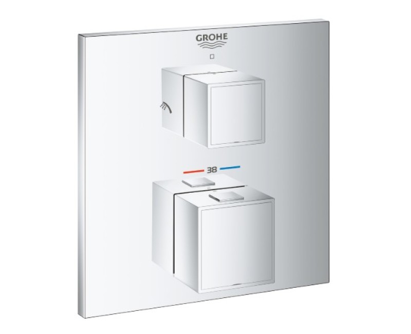 Dušas maisītājs Grohe Grohtherm Cube iebūvējams ar termostatu Hromēts 24154000