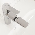 Vannas istabas Izlietnes maisītājs Grohe QuickFix Start  M-Size ar Izvelkamu galvu,  Push-Open vārstu, hromēts 24205003