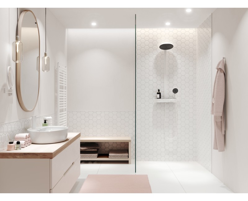 Душевая система Hansgrohe Pulsify S Showerpipe 260 2jet 24240700 белый матовый