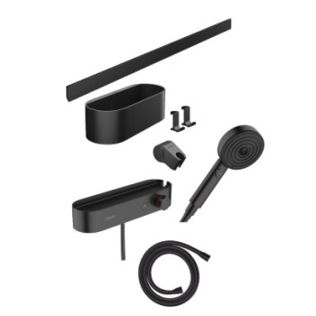 Душевой гарнитур Hansgrohe WallStoris Bundle ручной душ 105 3jet Активация EcoSmart с термостатом 24250670