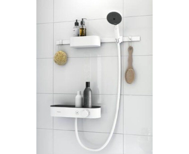Душевая система Hansgrohe WallStoris Bundle ручной душ 105 3jet Активация EcoSmart с термостатом 24250700