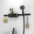Dušas Komplekts Hansgrohe WallStoris Bundle hand shower 105 3jet Activation EcoSmart 24291670 Melns matēts
