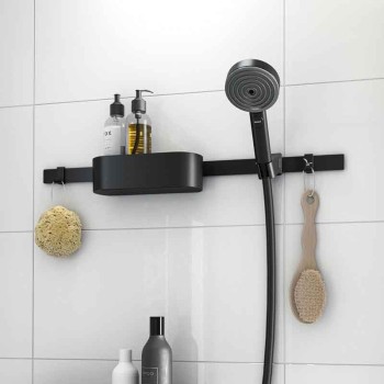 Душевой набор Hansgrohe WallStoris Bundle ручной душ 105 3jet Активация EcoSmart 24291670 Черный матовый