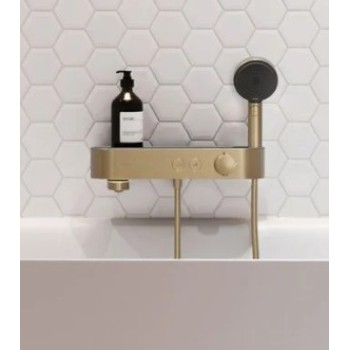 Смеситель для ванны/душа Hansgrohe Shower Tablet с термостатом, матовая бронза