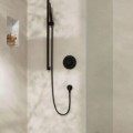 Dušas komplekts Hansgrohe  Pulsify S 1jet Unica 650mm 24372670 Melns Matēts