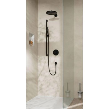 Dušas komplekts Hansgrohe  Pulsify S 1jet Unica 650mm 24372670 Melns Matēts