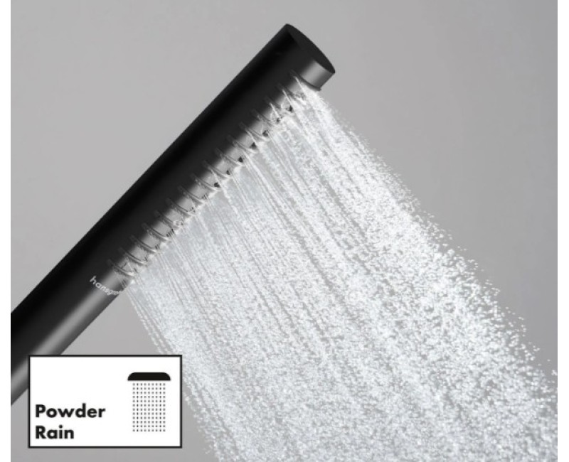 Dušas komplekts Hansgrohe  Pulsify S 1jet Unica 650mm 24372670 Melns Matēts