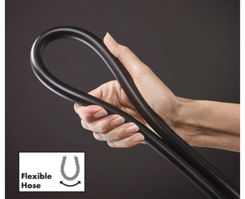 Dušas komplekts Hansgrohe  Pulsify S 1jet Unica 650mm 24372670 Melns Matēts