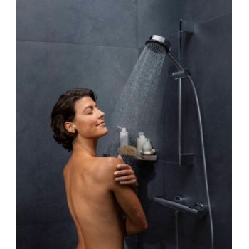 Dušas komplekts Hansgrohe  Unica Pulsify dušas stienis 650mm ar dušas vadu 160cm 24400000 hromēts