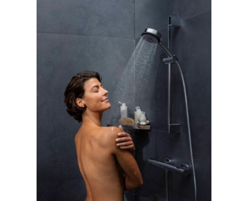 Dušas komplekts Hansgrohe  Unica Pulsify dušas stienis 650mm ar dušas vadu 160cm 24400000 hromēts