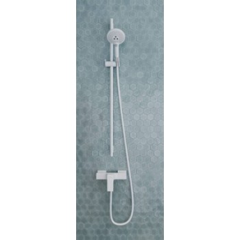 Dušas komplekts Hansgrohe  Unica Pulsify Dušas stienis 650mm ar dušas vadu 160cm 24400700 Balts matēts