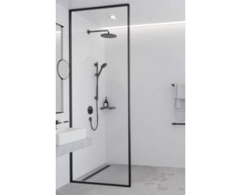 Dušas komplekts Hansgrohe  Unica S Puro Dušas stienis 650mm ar dušas vadu Isiflex 1600mm 24402670 Melns Matēts
