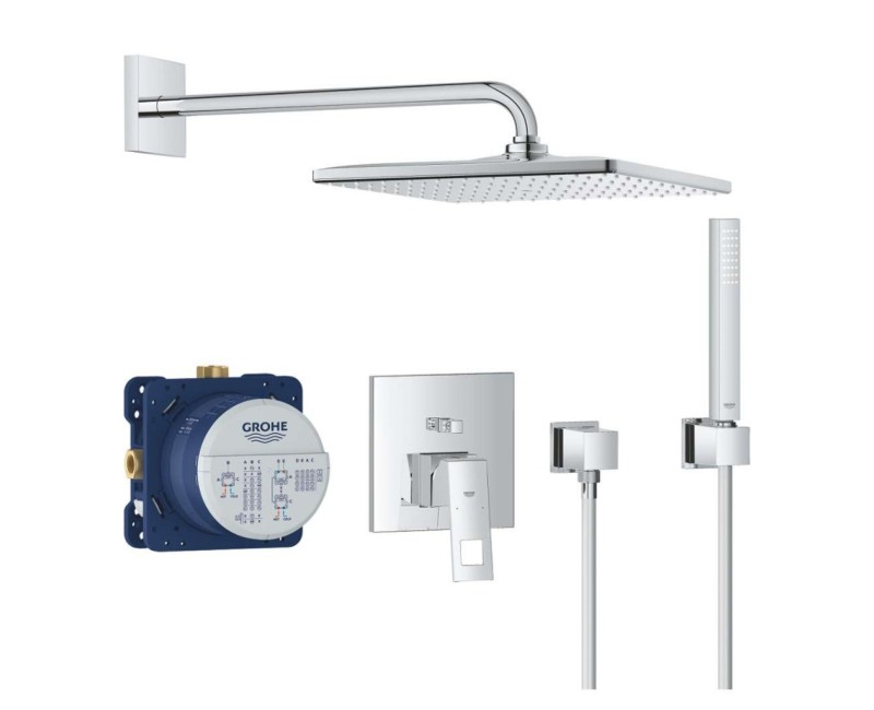 Dušas sistēma Grohe Eurocube 310 Cube 25238000 hromēts 25238000