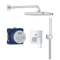 Душевая система Grohe Eurocube Tempesta 250 Cube встроенная, хром 25289000