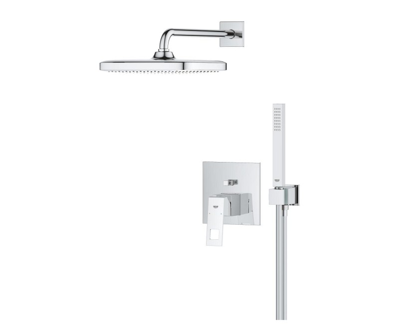 Душевая система Grohe Eurocube Tempesta 250 Cube встроенная, хром 25289000