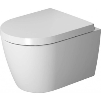 Подвесной унитаз Duravit ME by Starck Rimfree с HygieneGlaze без крышки, белый