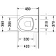 Подвесной унитаз Duravit ME by Starck Rimfree с HygieneGlaze без крышки, белый Подвесной унитаз Duravit ME by Starck Rimfree с HygieneGlaze без крышки, белый