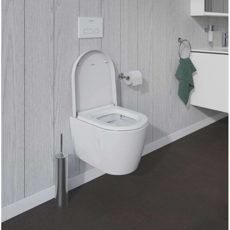 Подвесной унитаз Duravit ME by Starck Rimfree с HygieneGlaze без крышки, белый Подвесной унитаз Duravit ME by Starck Rimfree с HygieneGlaze без крышки, белый