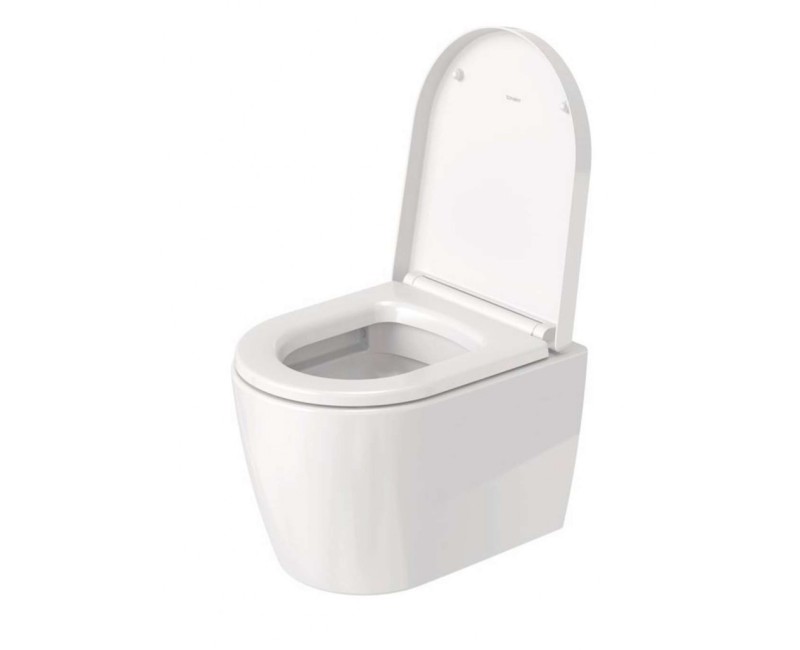 Подвесной унитаз Duravit ME by Starck Rimfree с HygieneGlaze без крышки, белый