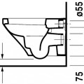 Подвесной унитаз Duravit DuraStyle без крышки Белый