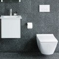 Подвесной унитаз Duravit Viu Compact с WonderGliss, DuraFix, без крышки, Белый