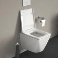 Подвесной унитаз Duravit Viu Compact с WonderGliss, DuraFix, без крышки, Белый