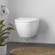 Piekaramais pods Duravit D-Neo Rimfree, Bez vāka, Balts