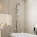 Dušas sistēma Hansgrohe Vernis Blend Showerpipe 200 1jet EcoSmart ar termostatu 26079000 Hromēts