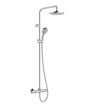 Dušas sistēma Hansgrohe Vernis Blend Showerpipe 200 1jet EcoSmart ar termostatu Hromēts 26089000