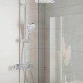 Dušas sistēma Hansgrohe Vernis Blend Showerpipe 200 1jet EcoSmart ar termostatu 26089000