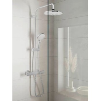 Dušas sistēma Hansgrohe Vernis Blend Showerpipe 200 1jet EcoSmart ar termostatu Hromēts 26089000