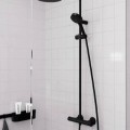 Dušas sistēma Hansgrohe Vernis Blend Showerpipe 200 1jet EcoSmart ar termostatu 26089670 Melns Matēts