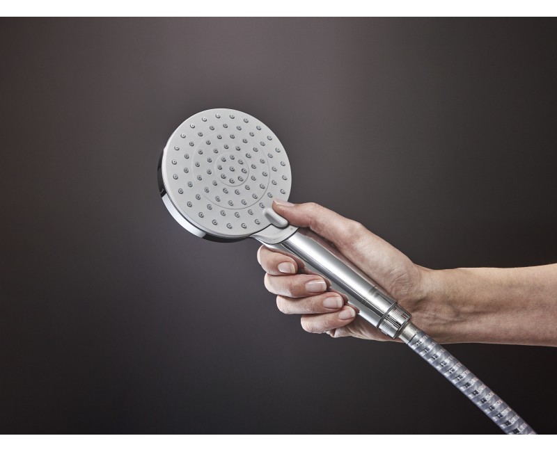 Dušas sistēma Hansgrohe Vernis Shape Showerpipe 230 1jet EcoSmart Ar termostatu  26097000