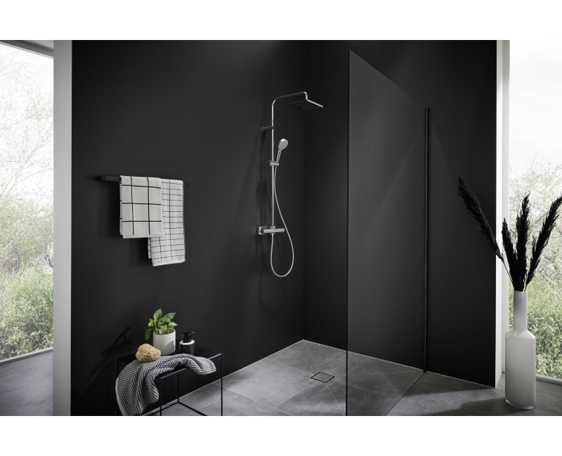 Dušas sistēma Hansgrohe Vernis Shape Showerpipe 230 1jet EcoSmart Ar termostatu  26097000