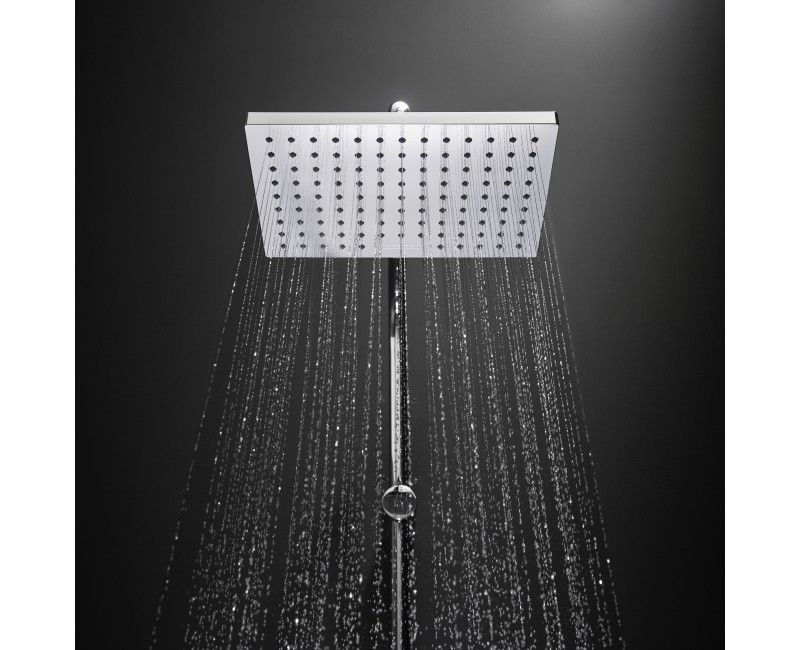 Dušas sistēma Hansgrohe Vernis Shape Showerpipe 230 1jet EcoSmart Ar termostatu  26097000