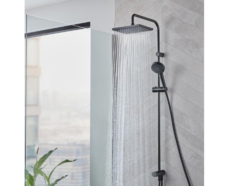 Dušas komplekts Hansgrohe  Vernis Shape SHP Reno EcoSmart 26289670 Melns Matēts