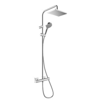 Душевая система Hansgrohe Vernis Shape Showerpipe 230 1jet EcoSmart+ с термостатом 26319000